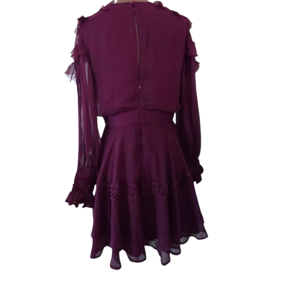 Anthropologie  Not So Serious By Pallavi Mohan Ruffle Mini Dress NWT Size 12 - Picture 2 of 16